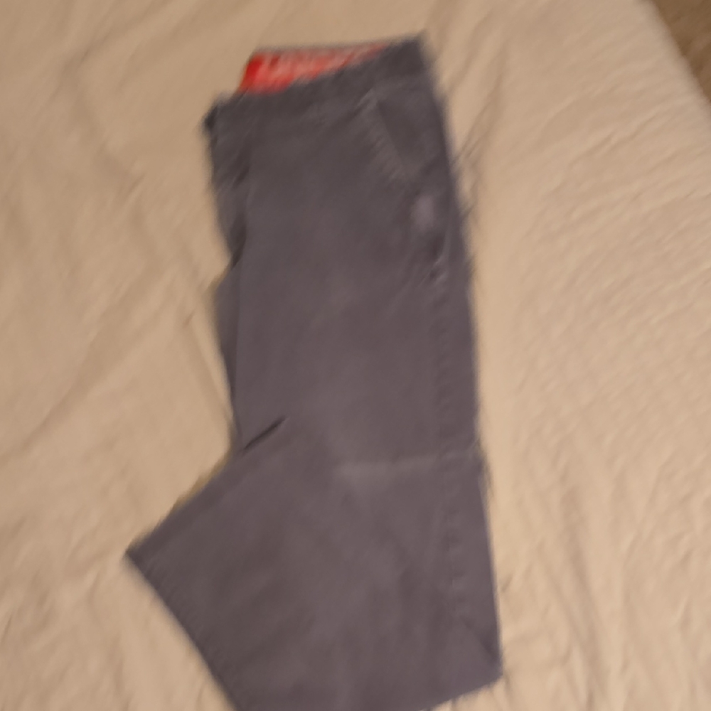 Under Armour Gray Pants with Red Accents